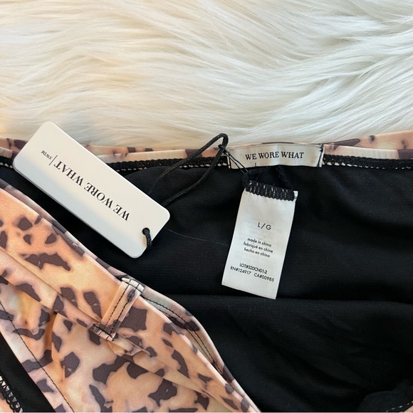 WeWoreWhat Swim Emily Belted Tortoise Bikini Bottom - Picture 6 of 7